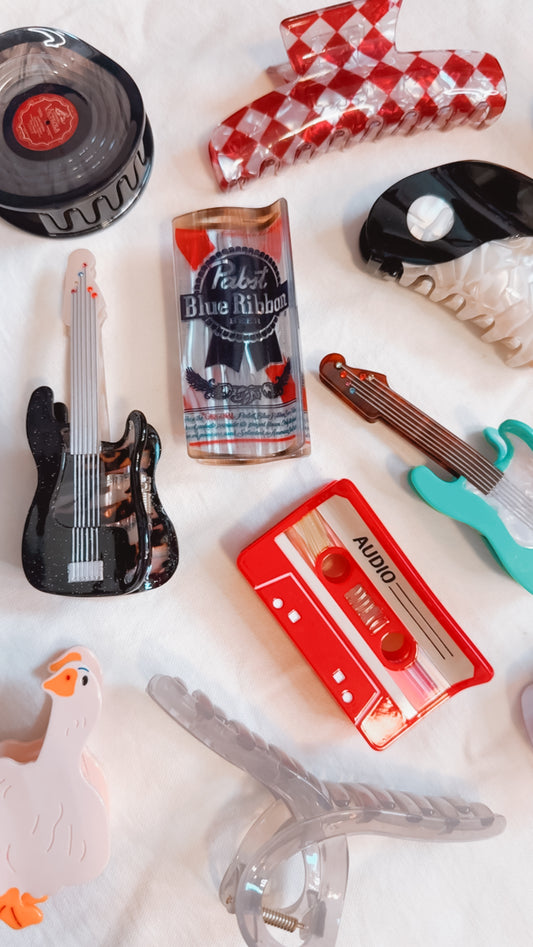 Pabst Blue Ribbon Claw Clip