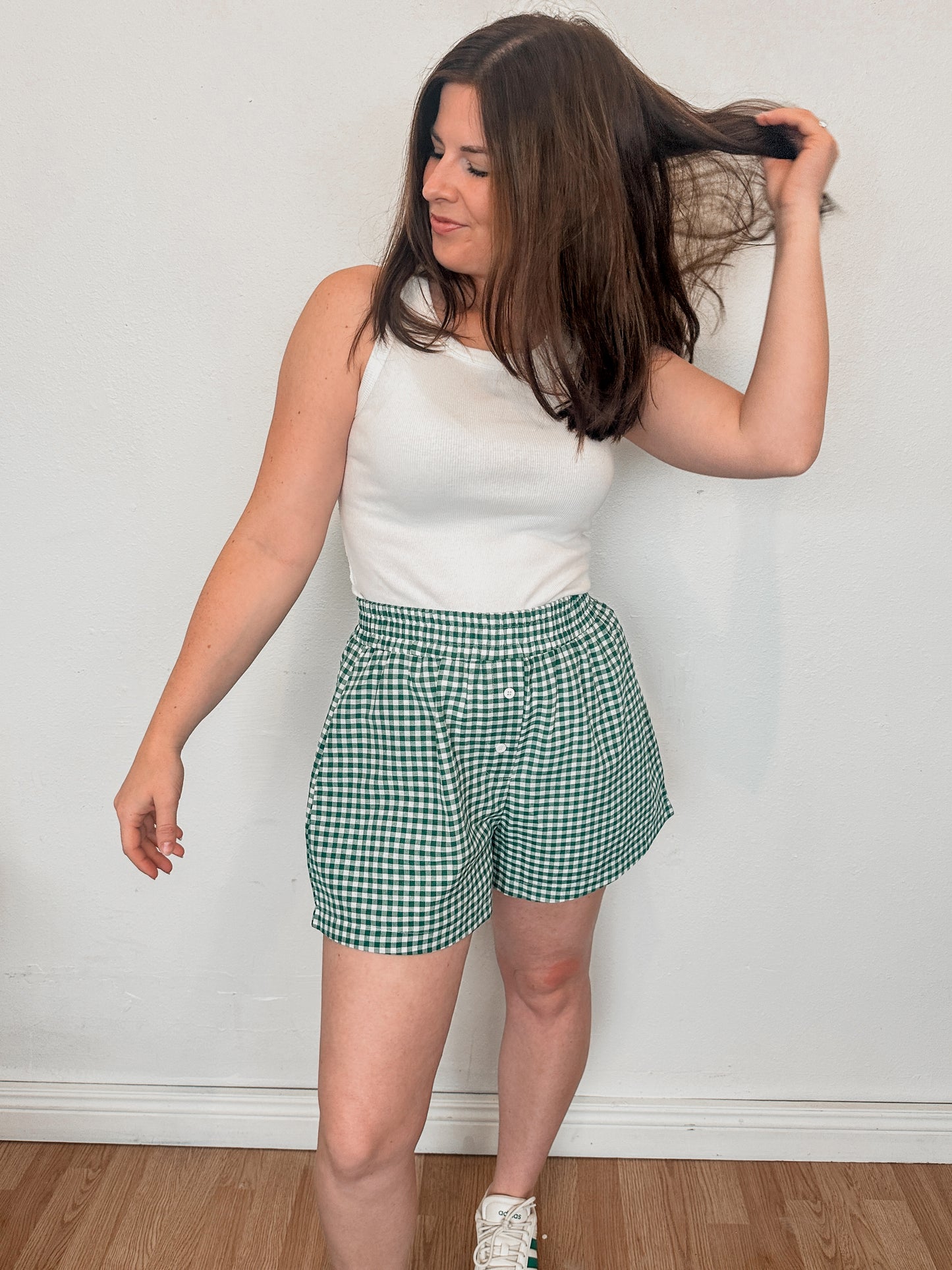 Gingham Boxer Shorts (2 Colors)