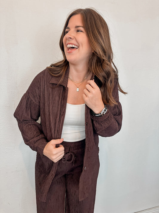 Espresso Textured Top