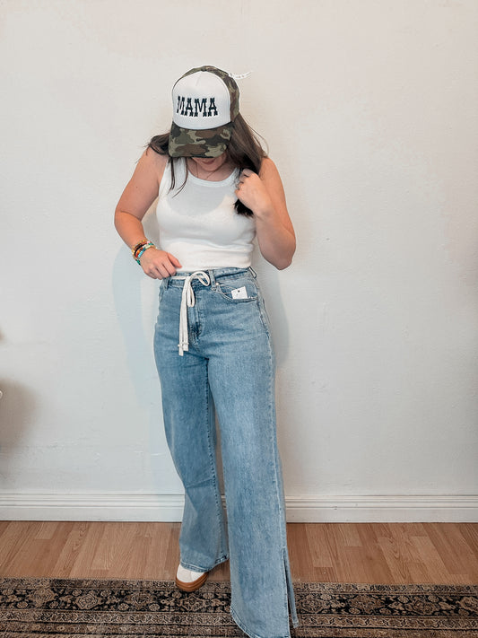 White Washed Tank Top