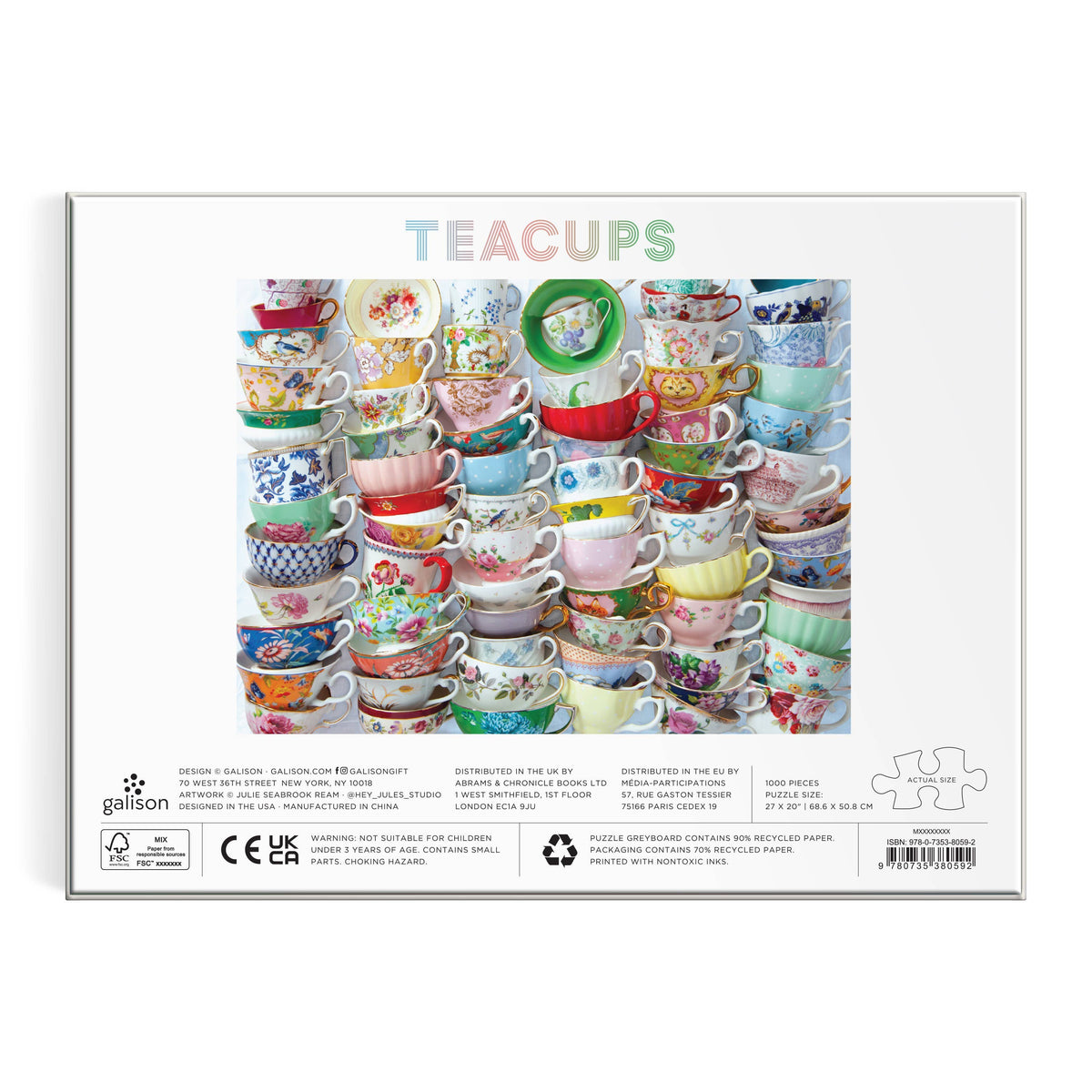 Teacups 1000 Piece Puzzle