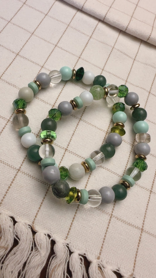 Light Olive Bracelet Set