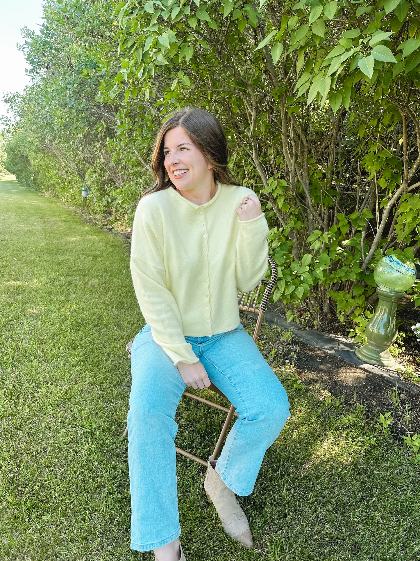 Butter Yellow Piper Cardigan