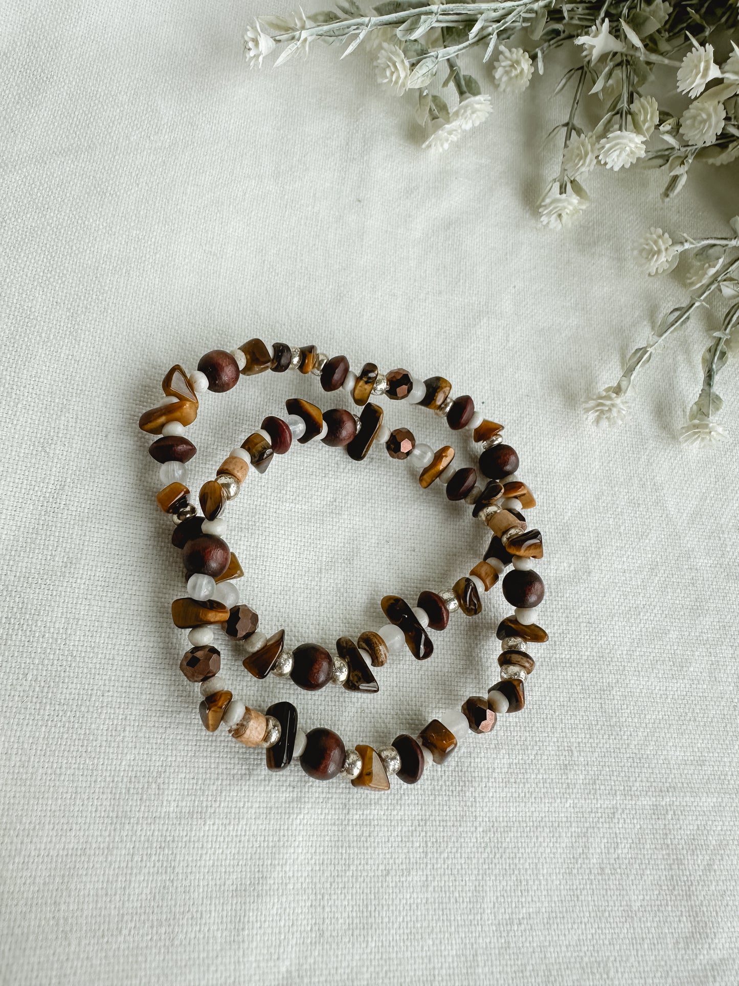 Golden Amber Bracelet Set