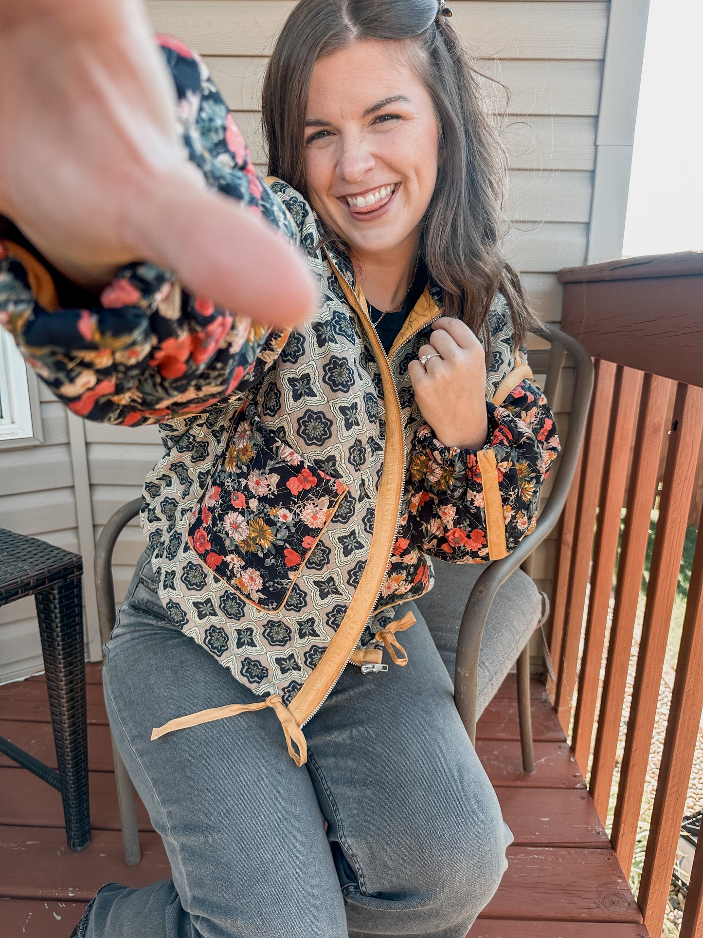 Floral Quilted Jacket