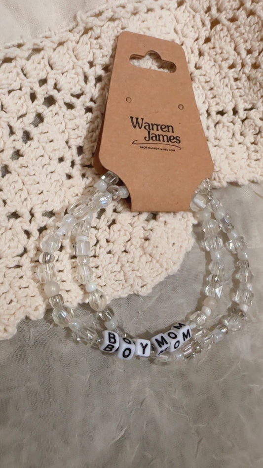 Boy Mom Bracelet Set
