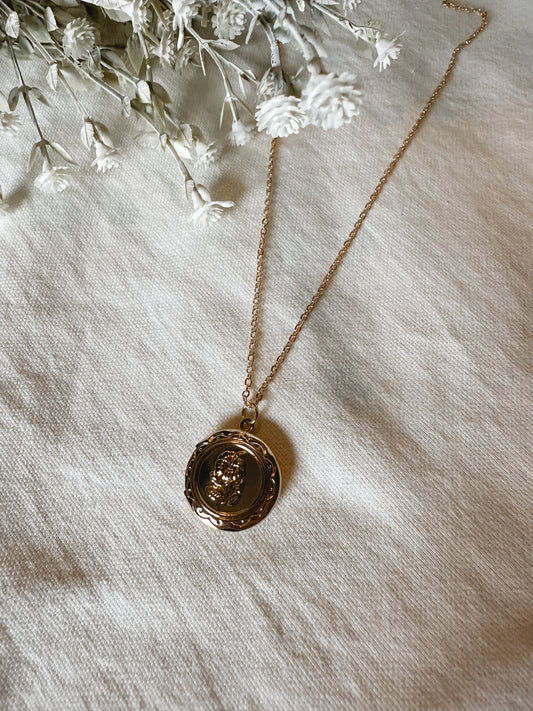 Flower Locket Necklace