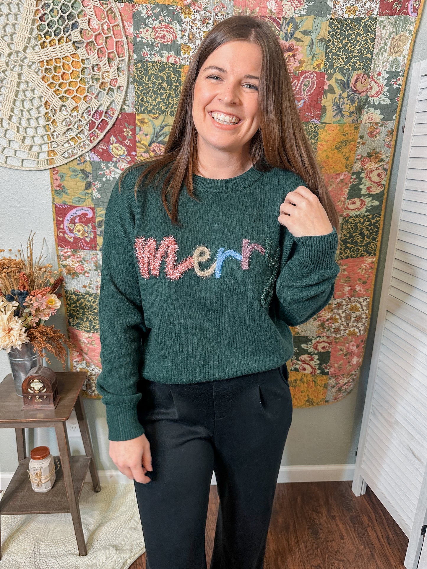 Merry Tinsel Sweater