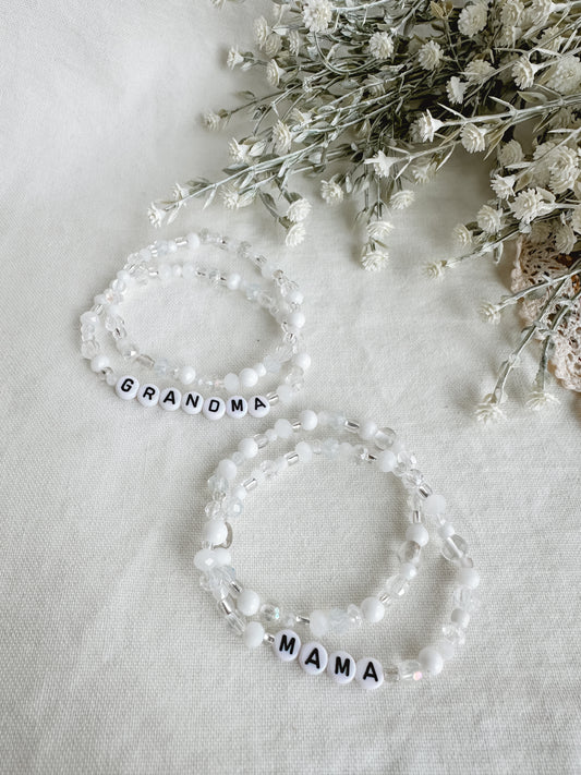 Grandma / Mama Bracelet Set