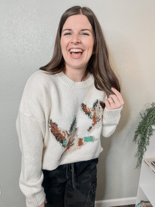Cream Mallard Sweater