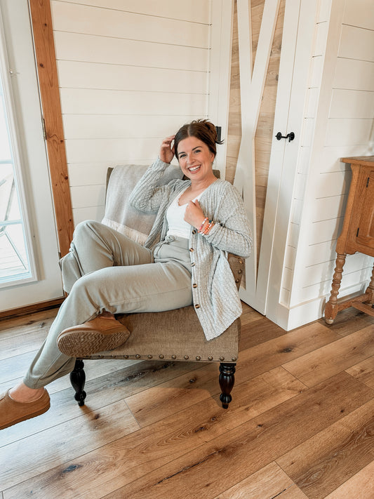 Heather Grey Cardigan