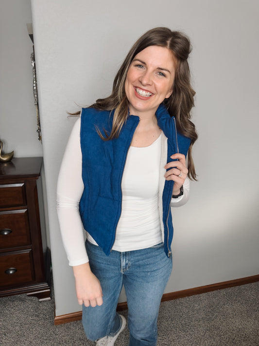 Puffer Corduroy Vest