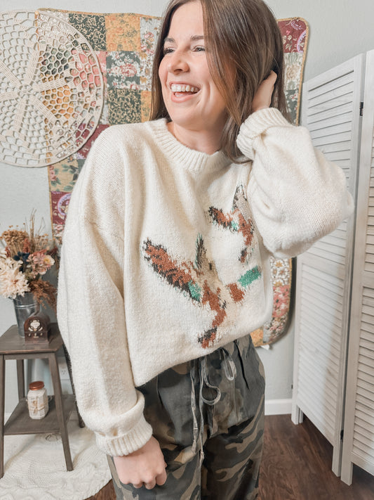 Cream Mallard Sweater