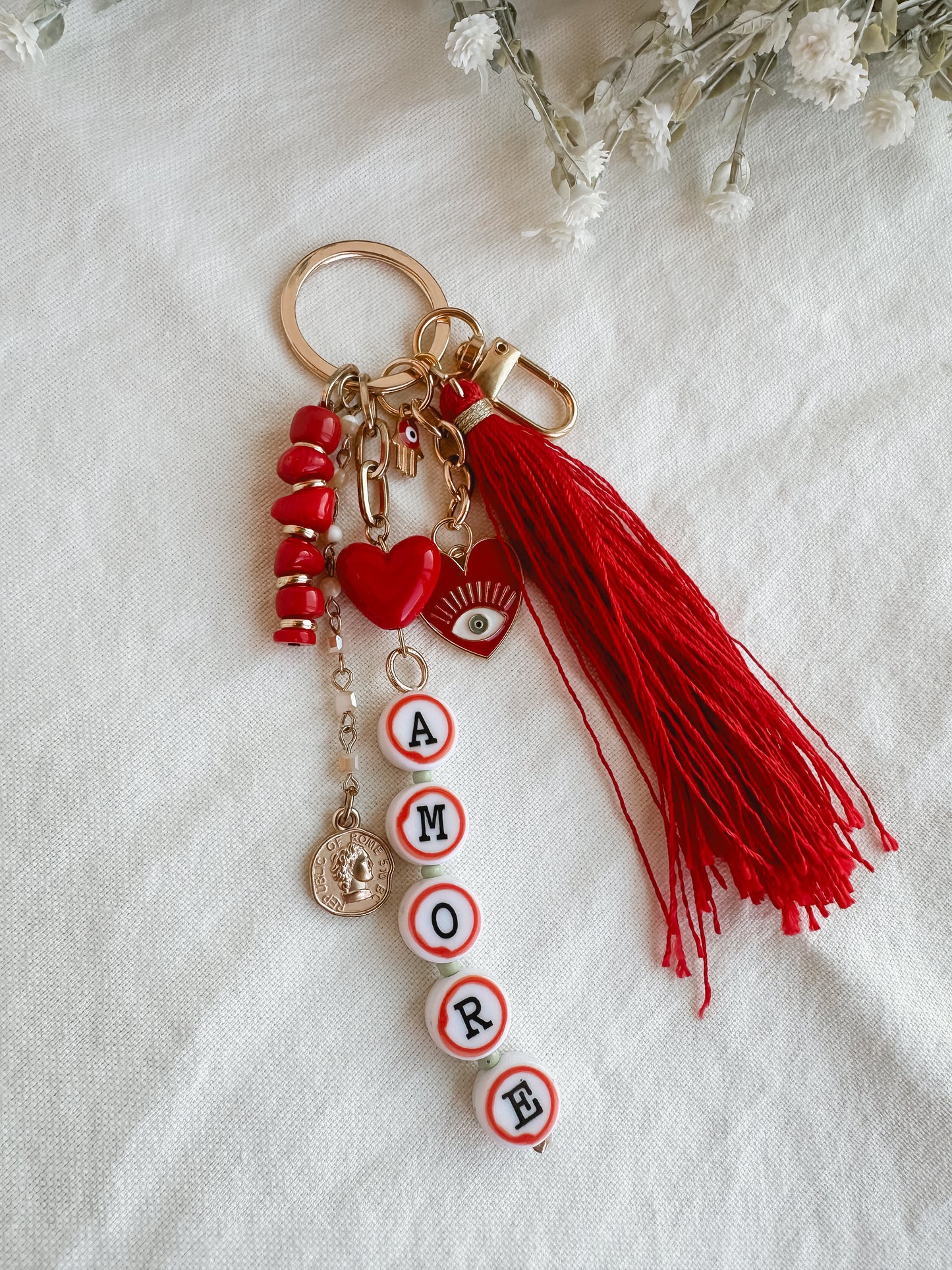 Amore Tassel Keychain
