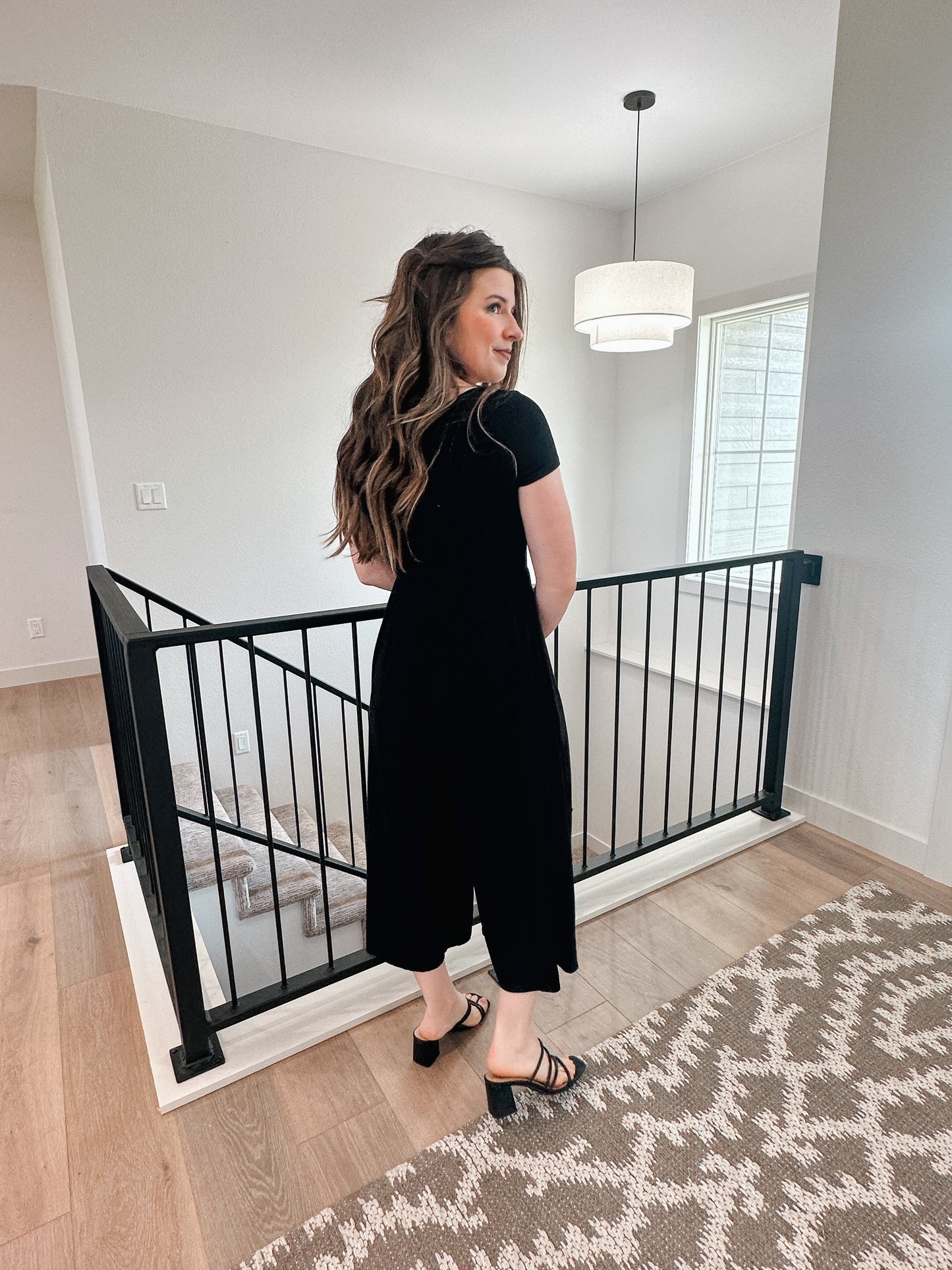 Black Double Layered Jumpsuit