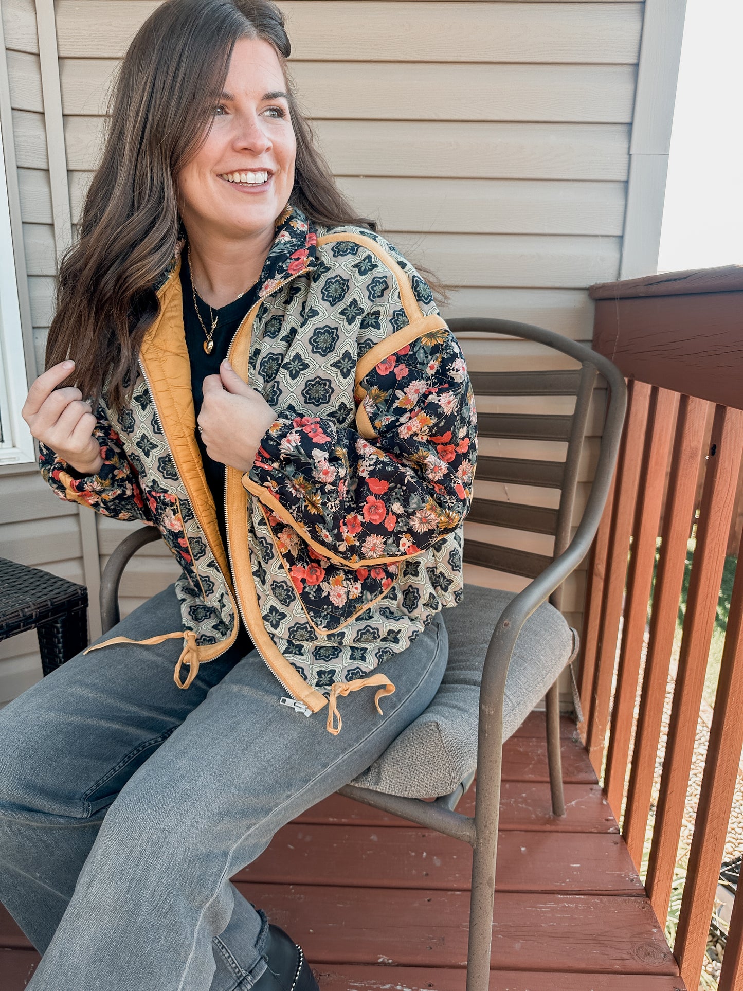 Floral Quilted Jacket