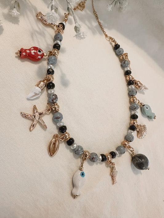 Beaded Charm Necklace