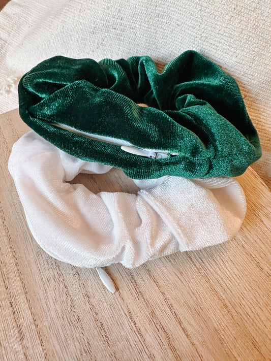 Secret Pocket Velvet Scrunchie