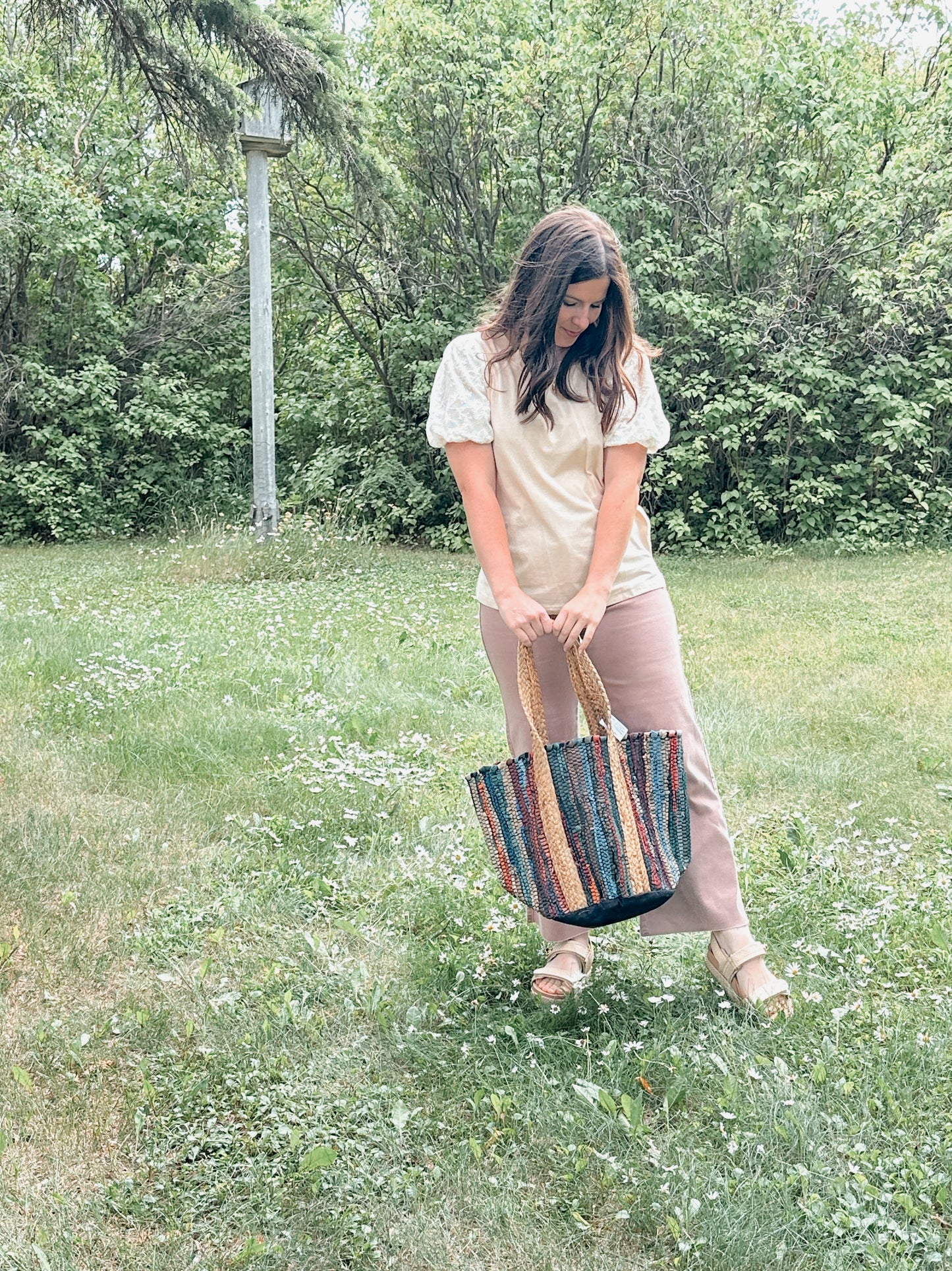 The Annie Wide Leg Jeans - Dried Rose