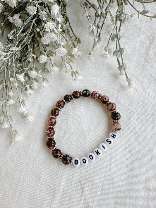 Brown Bookish Bracelet