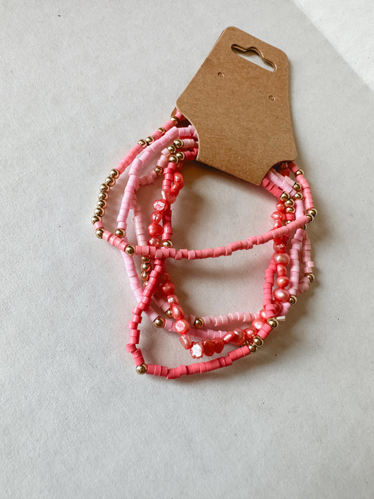 Favorite PInk Bracelet Set