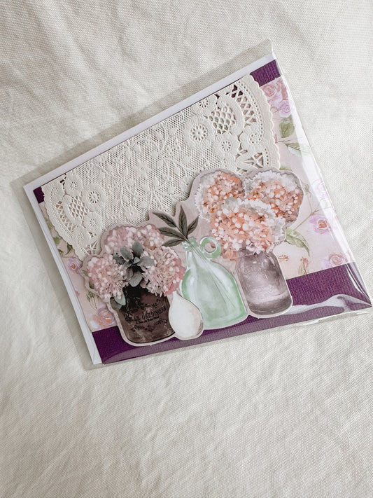 Floral Vases Card