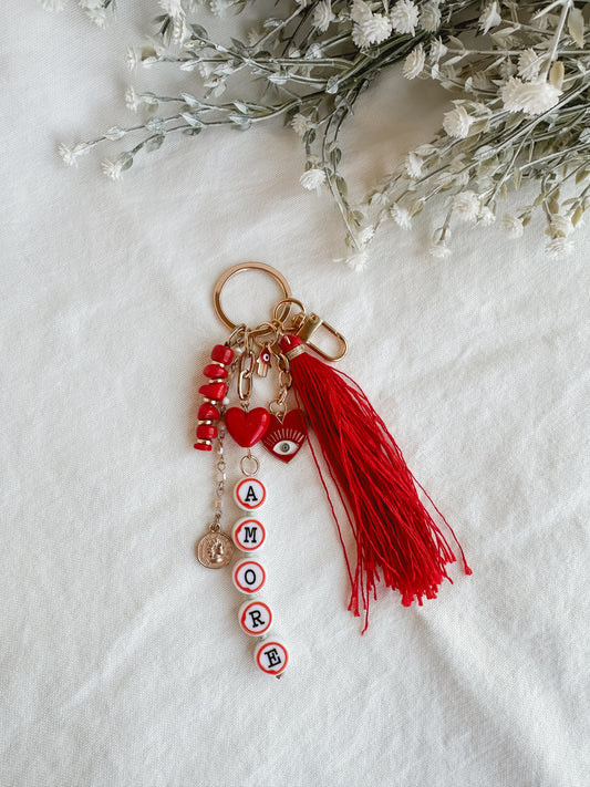 Amore Tassel Keychain