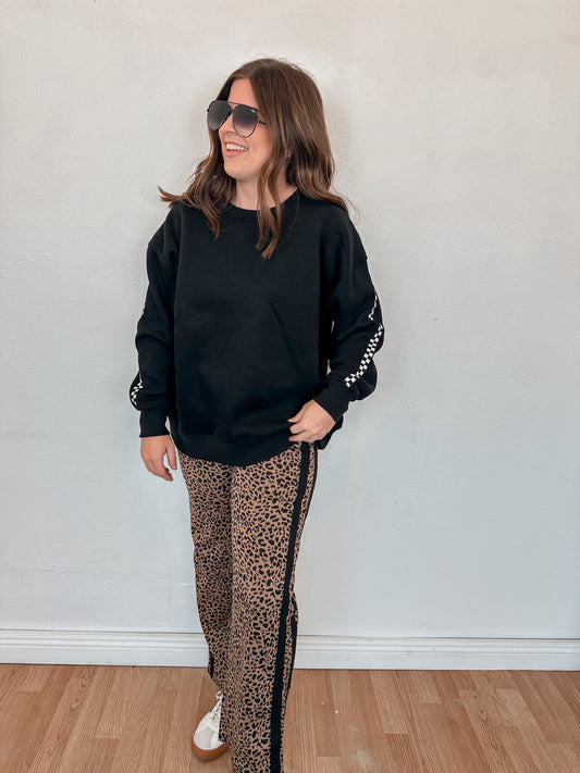 Cheetah Printed Knit Pants