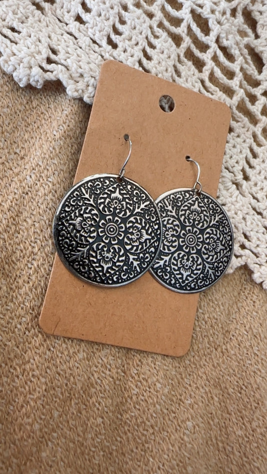 Lightweight Printed Drop Earrings