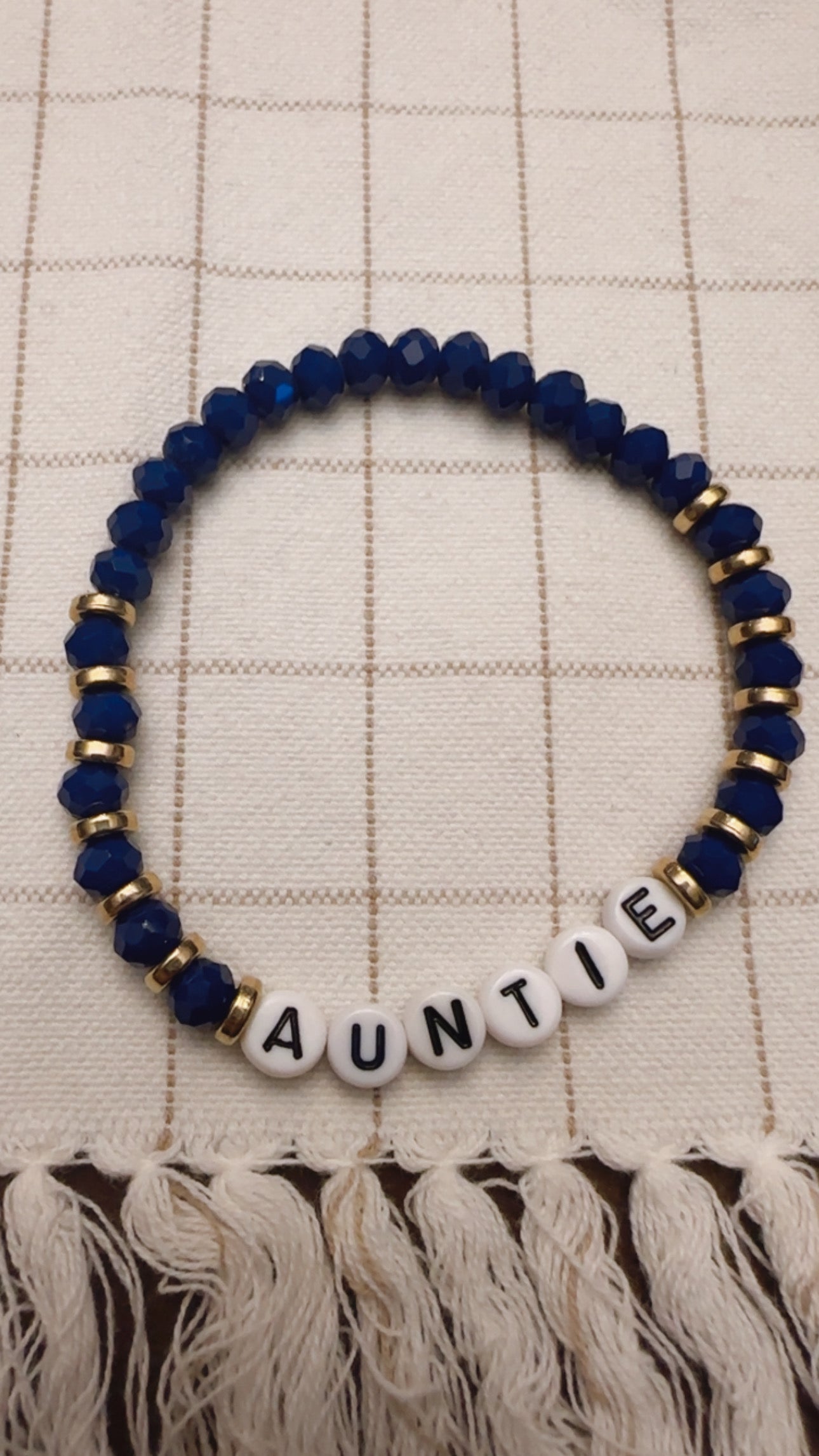Navy Auntie Bracelet