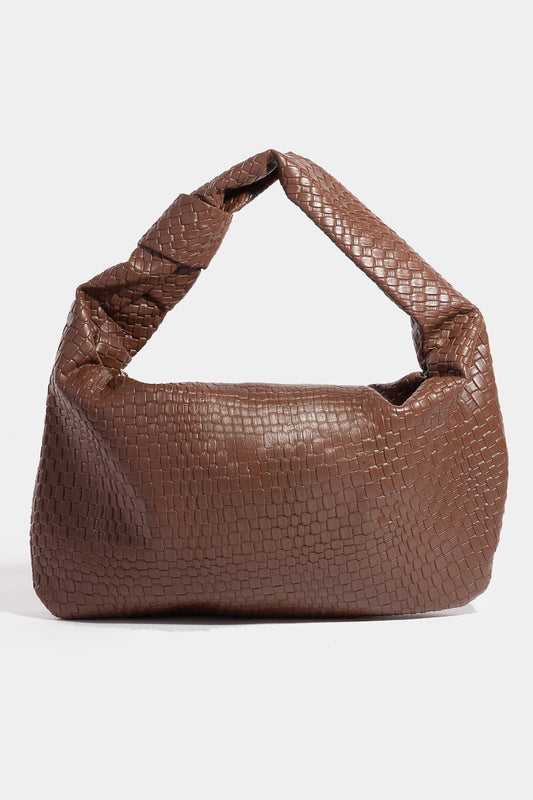 Brown Knotted Hand Bag