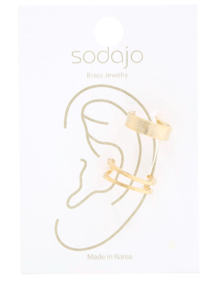 Wide Ear Cuff Set
