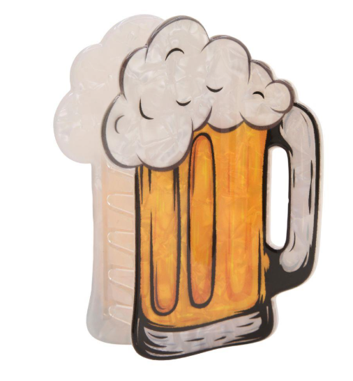 Beer Mug Claw Clip