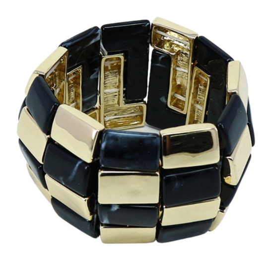 Gold Tone Stretch Bracelet