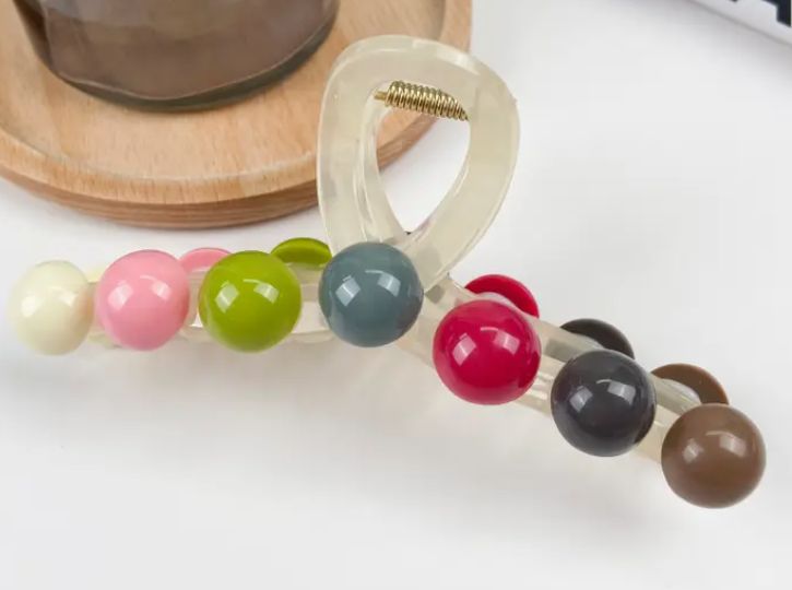 Color Dot Claw Clip