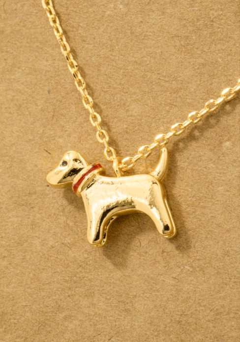 Gold Dipped Dog Necklace