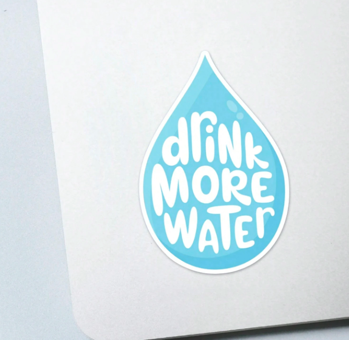 drink more water sticker