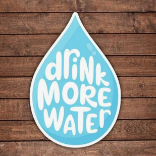 drink more water sticker
