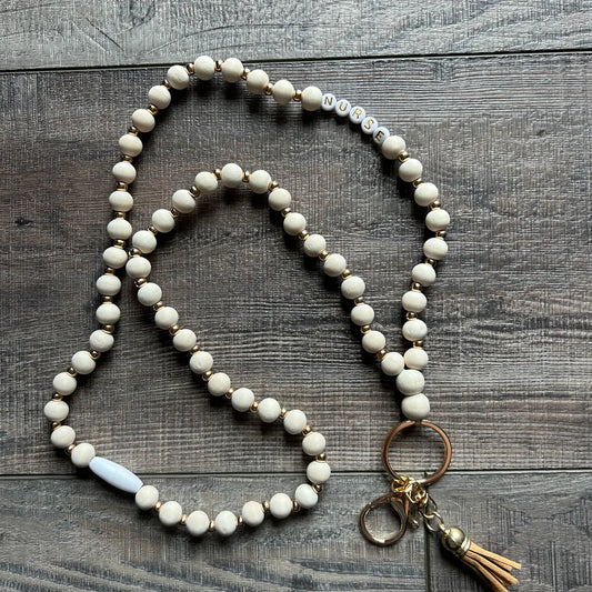 Nurse Beaded Breakaway Lanyard