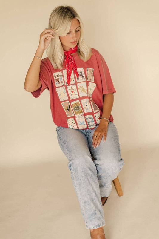 Wild Game Playing Card Graphic Tee