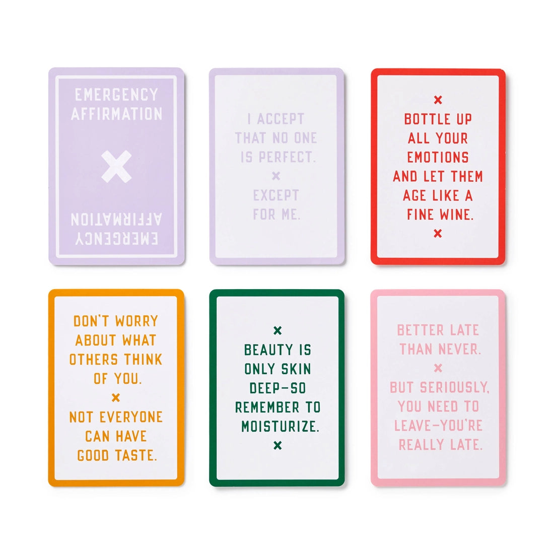 Emergency Affirmations Cards