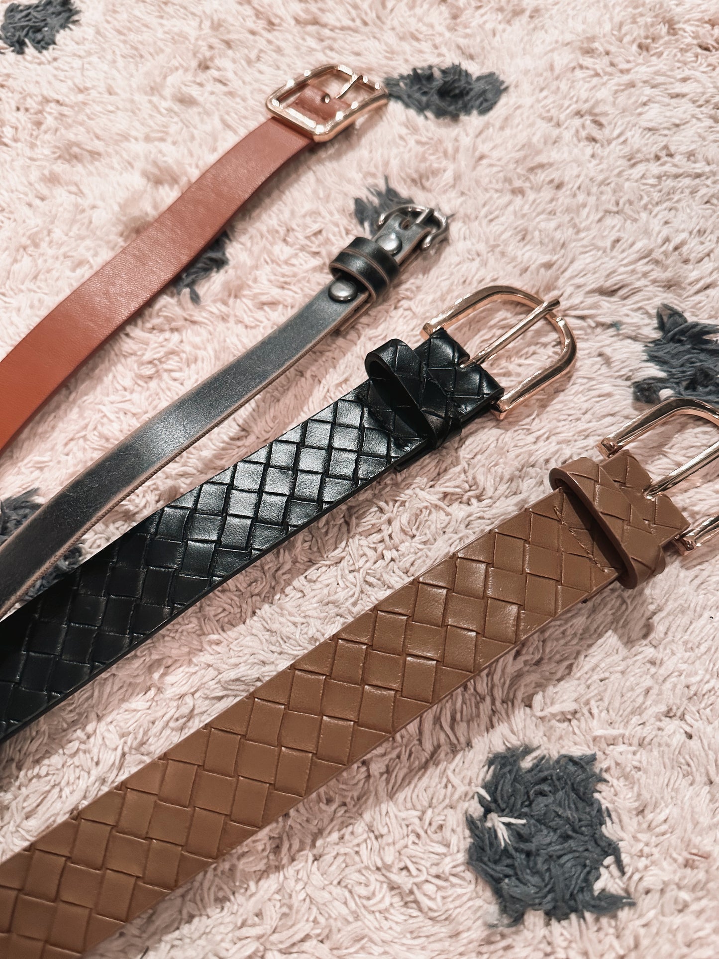 Skinny Vegan Leather Belt