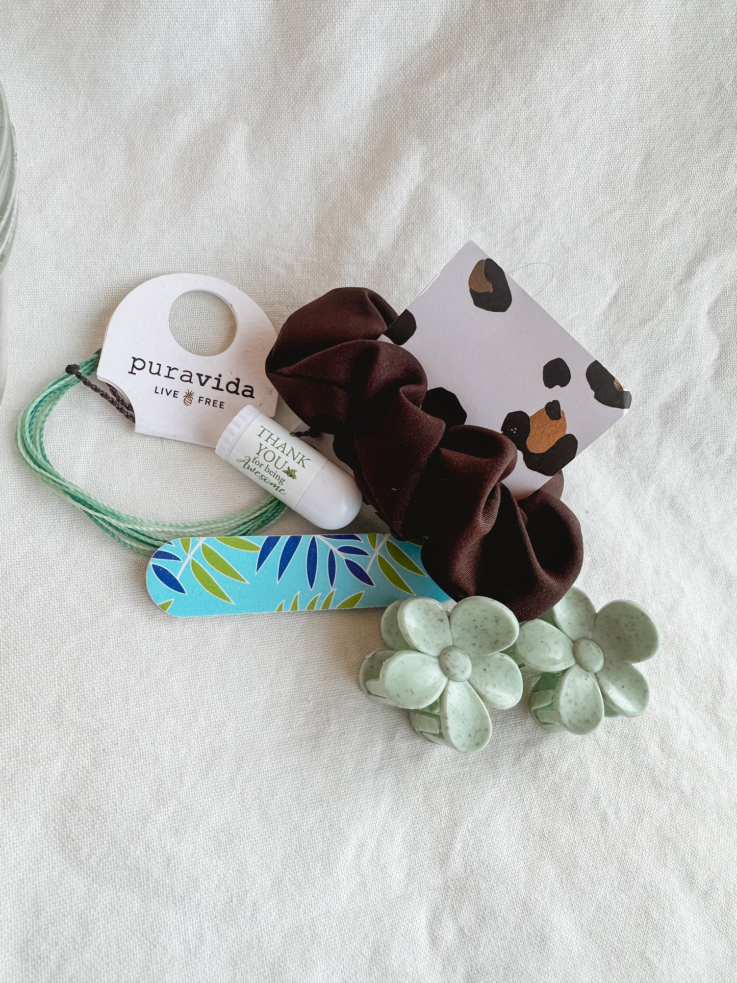 Mini Jar Thank You Gift - Blue/Green