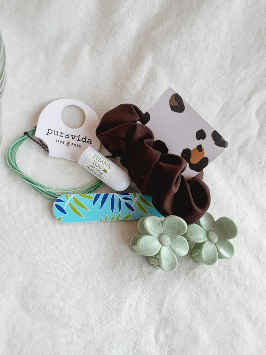 Mini Jar Thank You Gift - Blue/Green