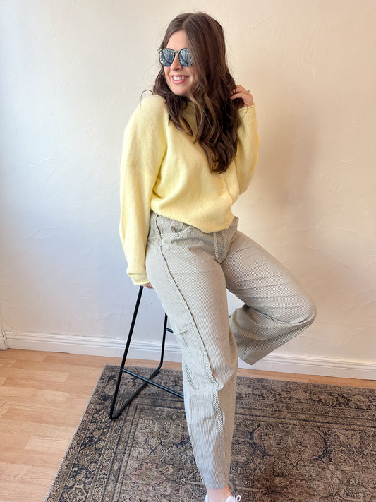 Butter Yellow Piper Cardigan