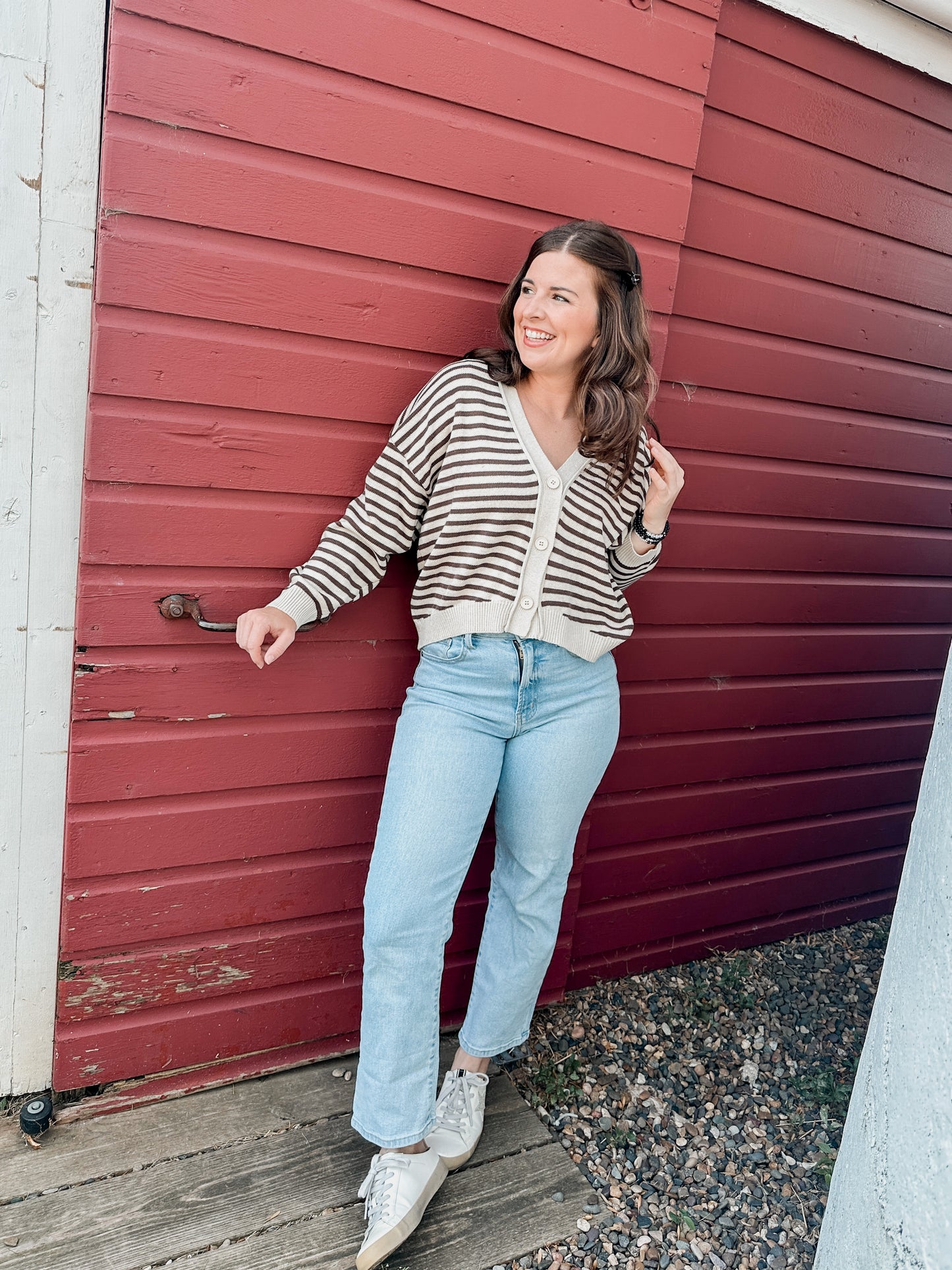 Brown Button Cardigan
