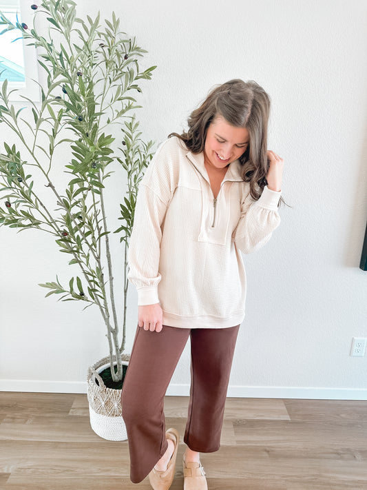 Cream Half Zip