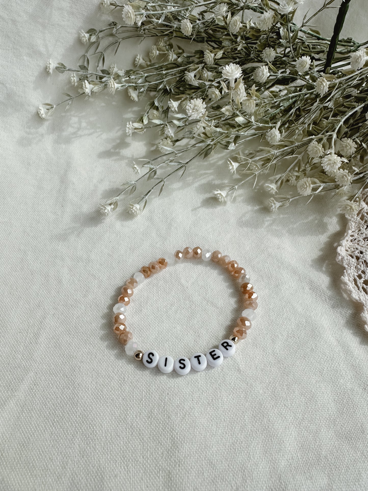 Peaches + Cream Sister Bracelet