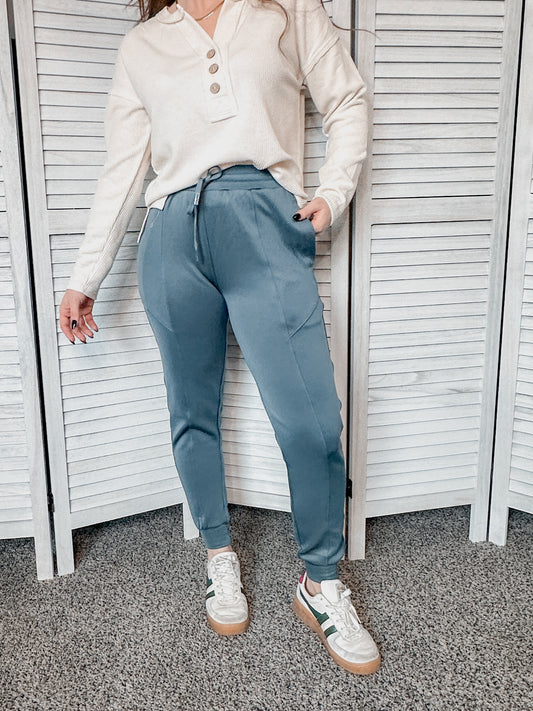 Slate Blue Joggers