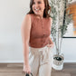 Terracotta Button Tank